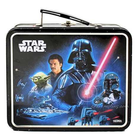 metal lunch box set star wars|star wars thermos lunch box.